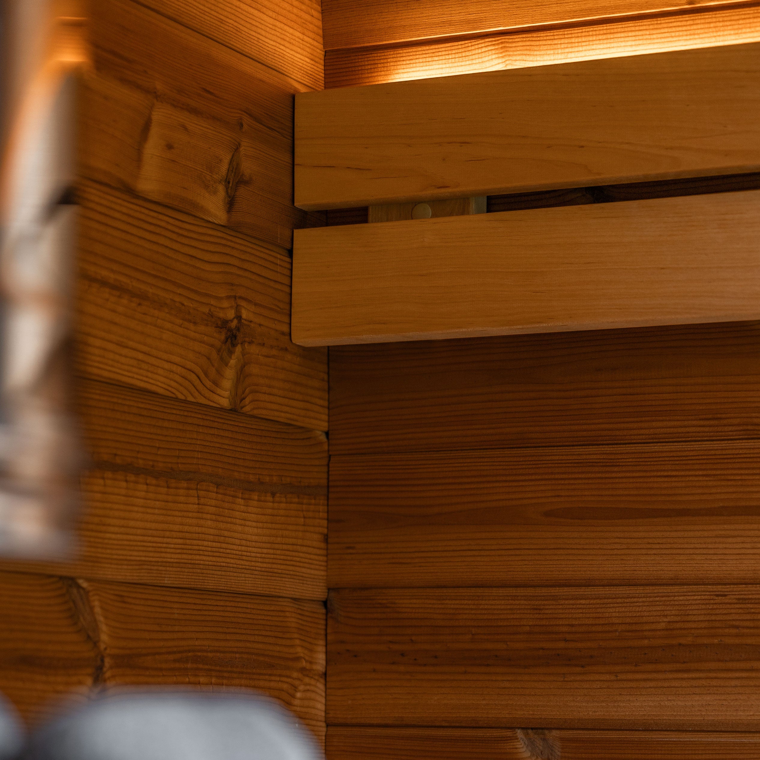 Leil® Black Cube Comfort Outdoor Sauna - 6 Person