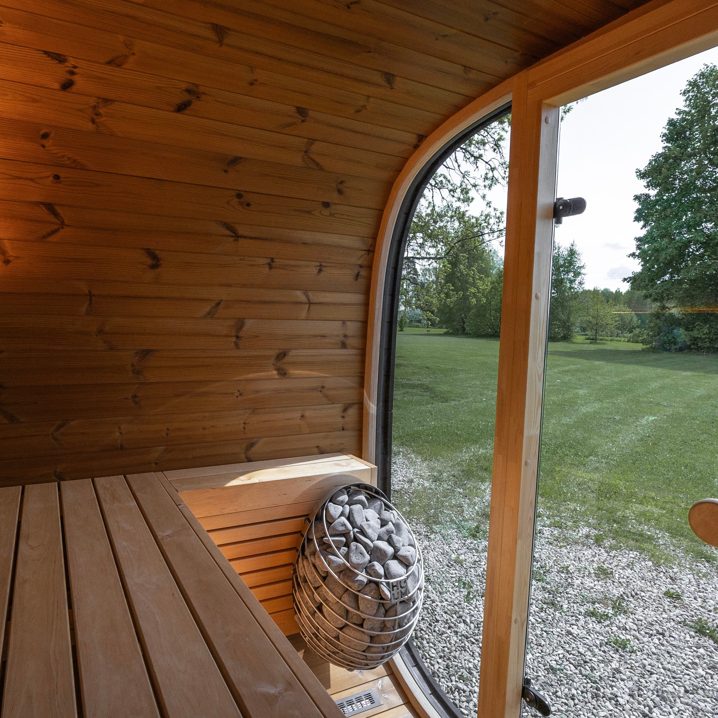 Leil® Black Cube Classic Outdoor Sauna - 4 Person