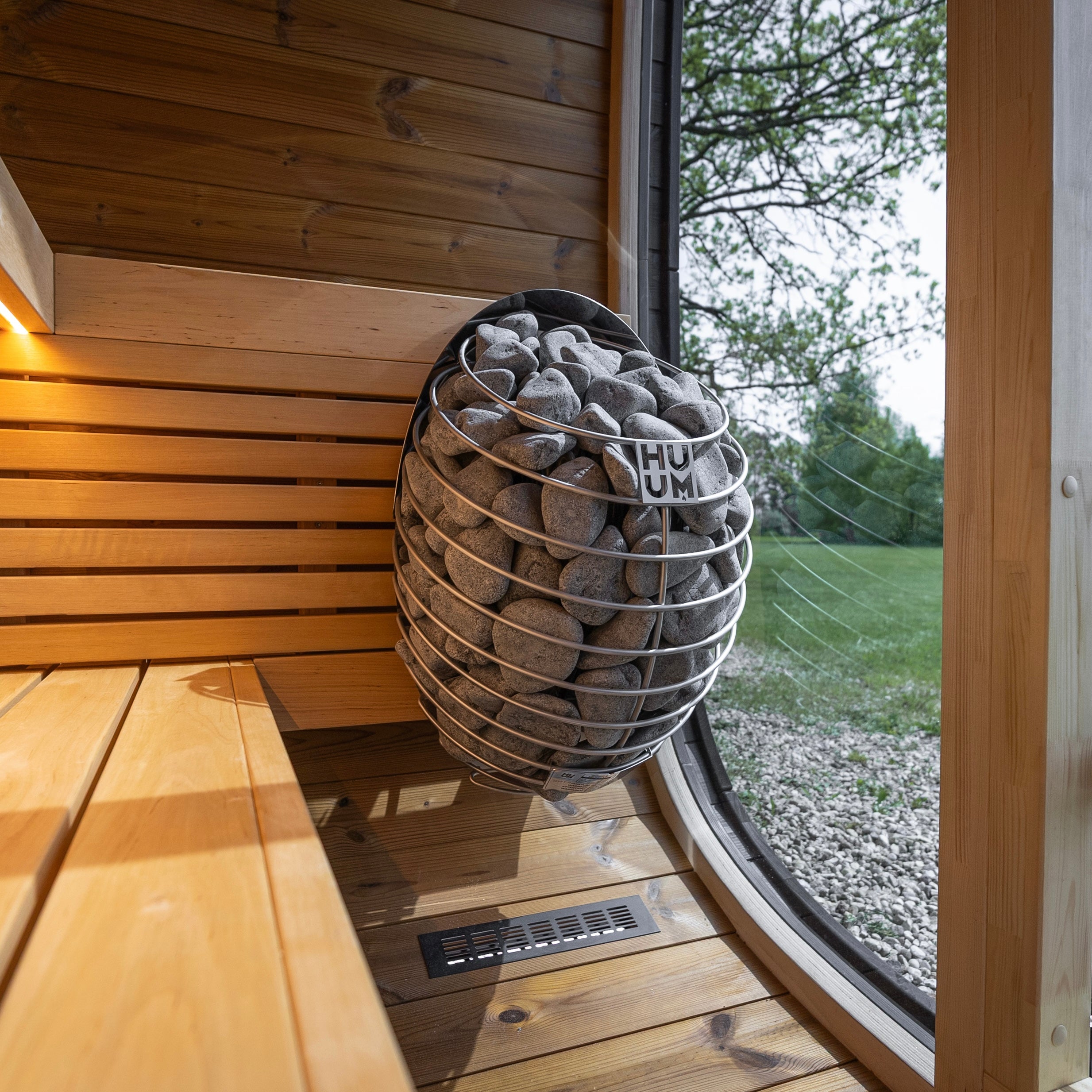 Leil® Black Cube Classic Outdoor Sauna - 4 Person