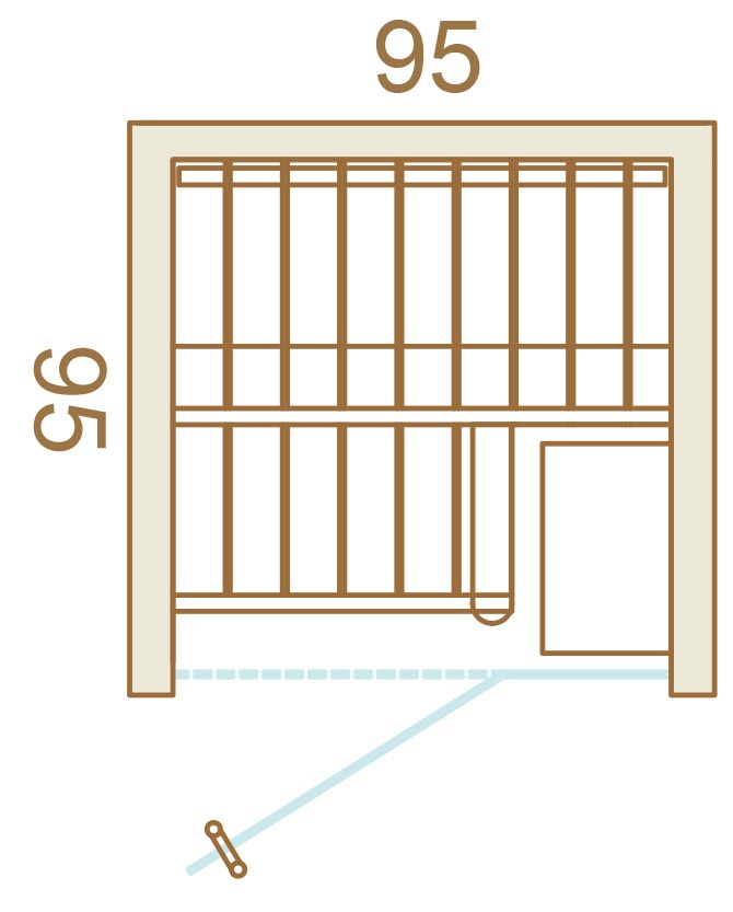 Auroom Cala Glass Mini Cabin Sauna Kit