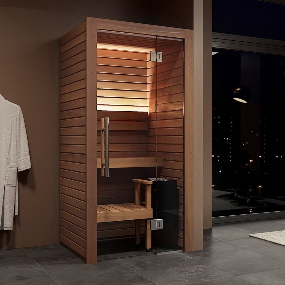 Auroom Cala Glass Mini Cabin Sauna Kit