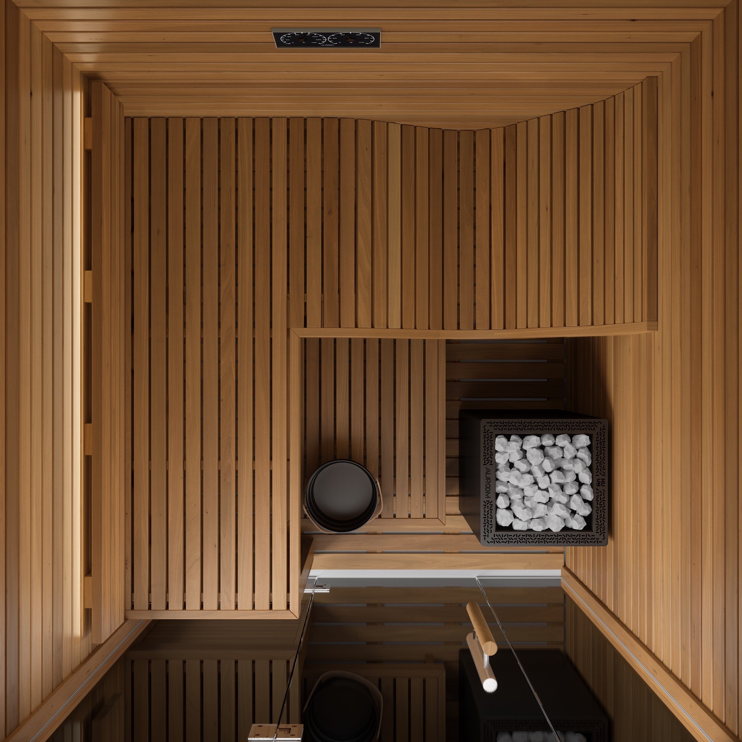 Auroom Baia Glass Indoor Cabin Sauna Kit