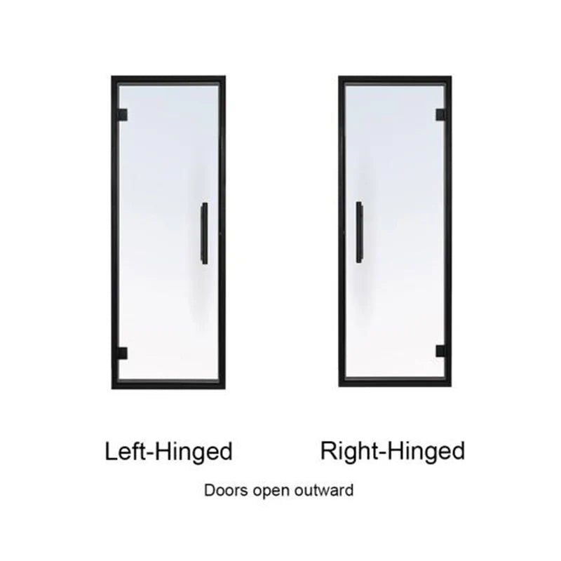 Black Alder Frame Tinted Glass Sauna Door 24X73