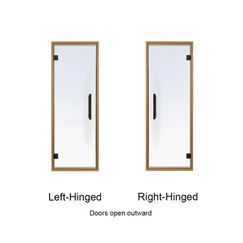 Aspen Frame Clear Glass Sauna Door 24X73