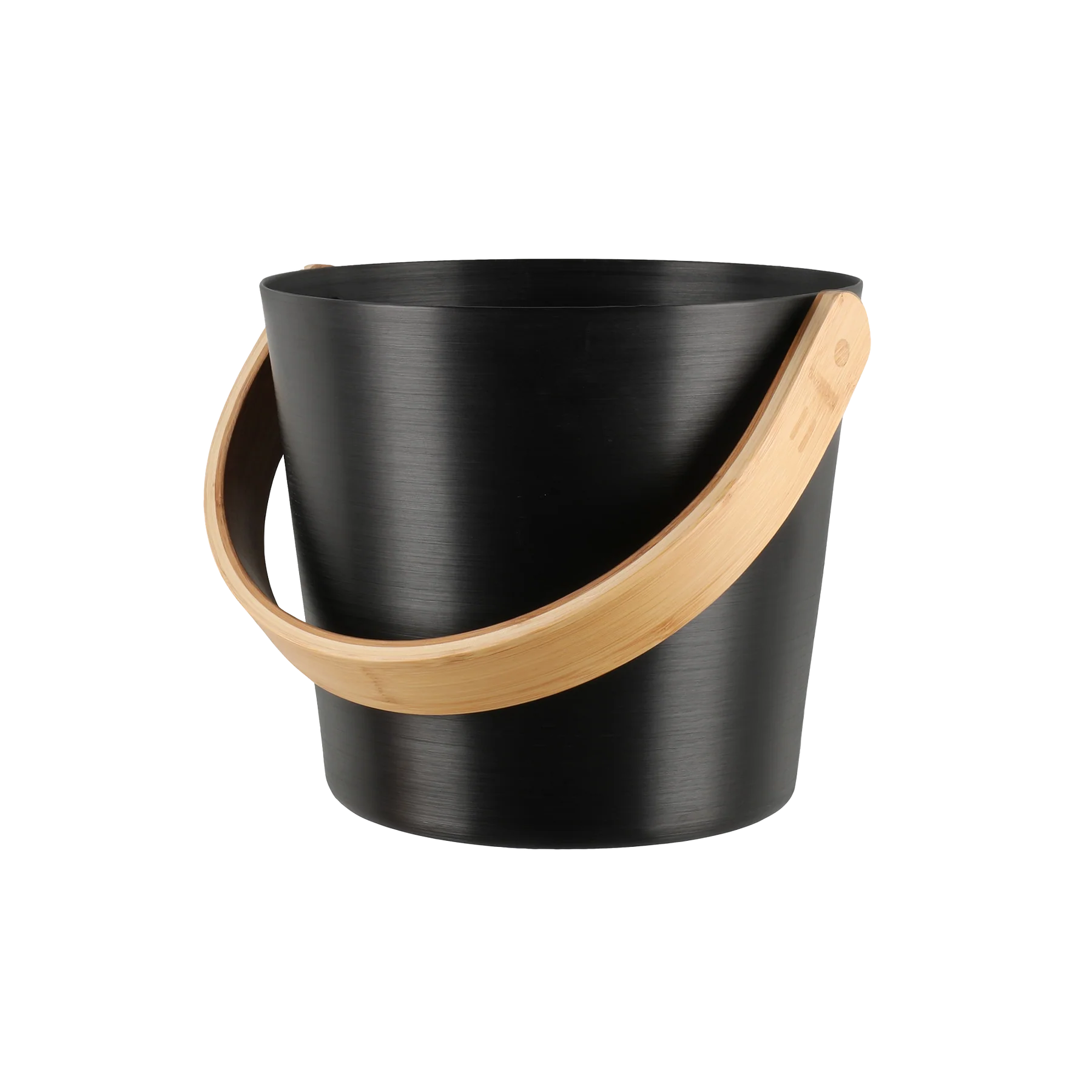 Rento Black Bamboo Aluminum Sauna Bucket