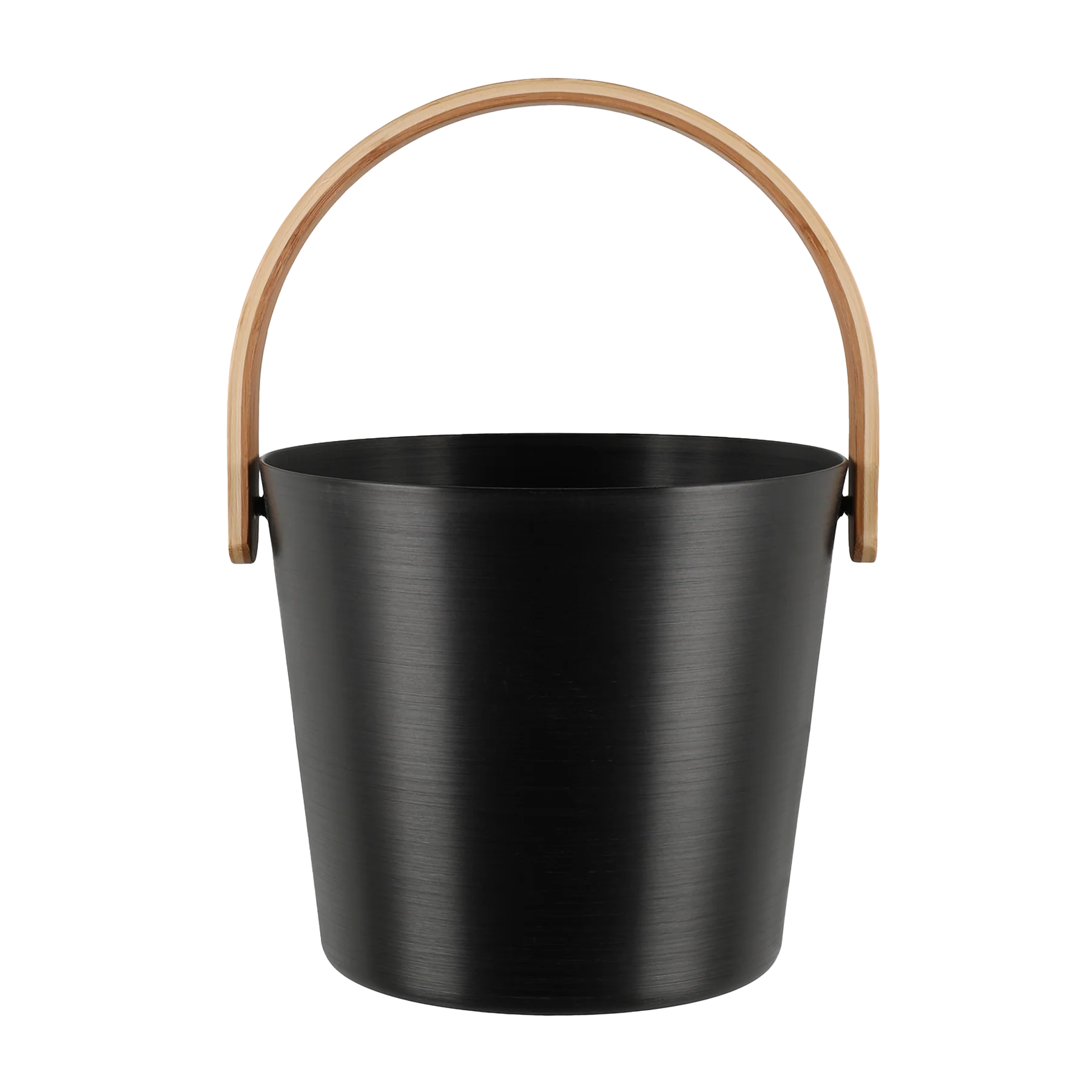 Rento Black Bamboo Aluminum Sauna Bucket