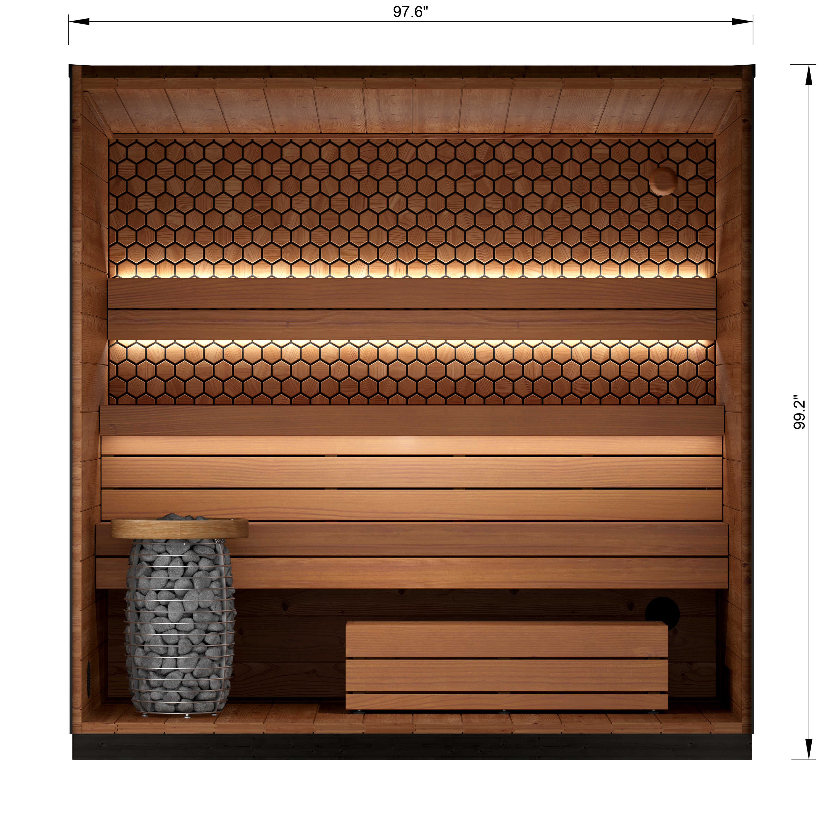 Leil® Viva 250 Outdoor Sauna - 5 Person