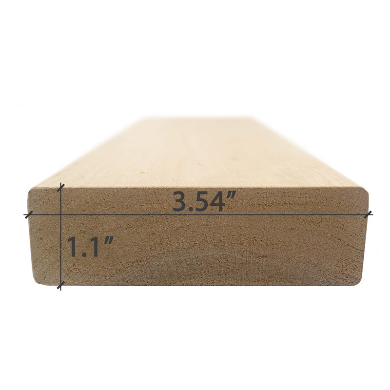 Premium Alder 2X4 S4SEE SHP Bench Material