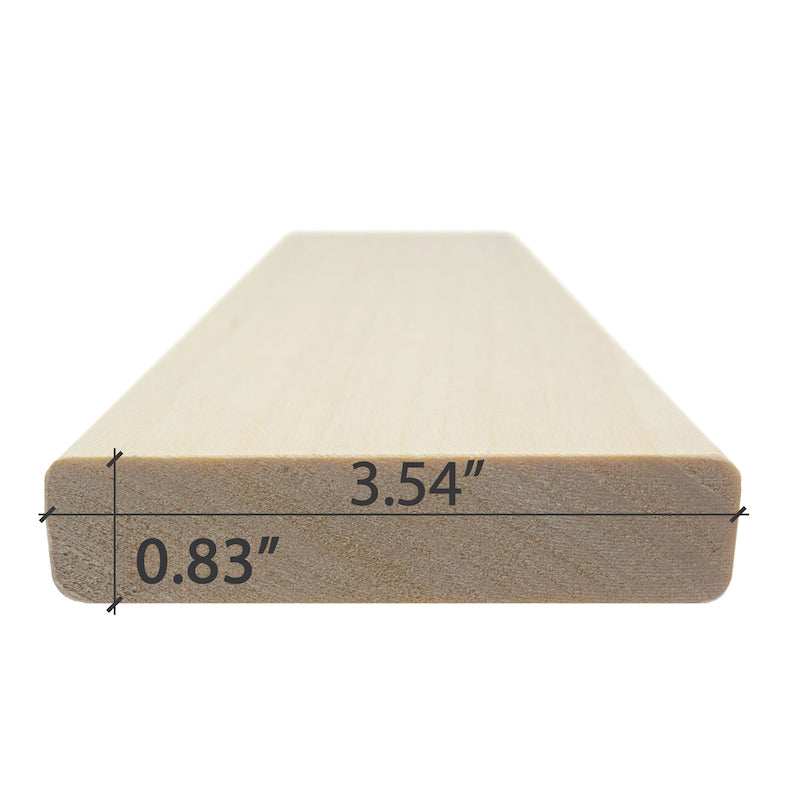 Premium Aspen 1X4 S4SEE SHP Sauna Bench Material