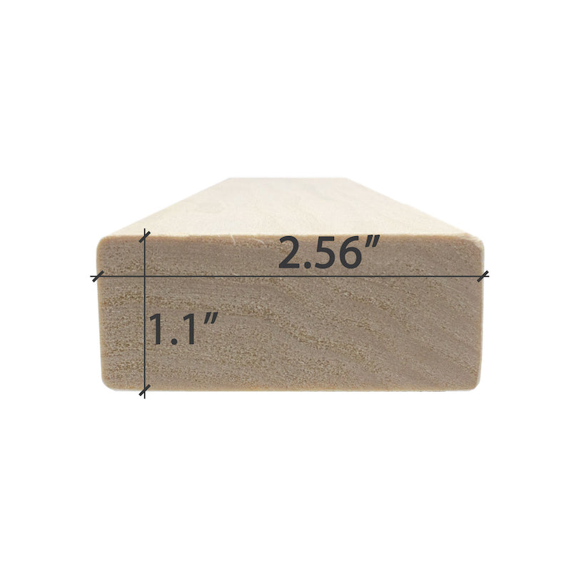 Premium Aspen 1X4 S4SEE SHP Sauna Bench Material