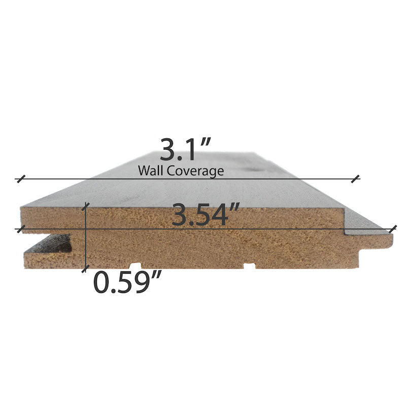 Premium Aspen Midnight Black 1x4 T&G STS4 Sauna Wall Cladding