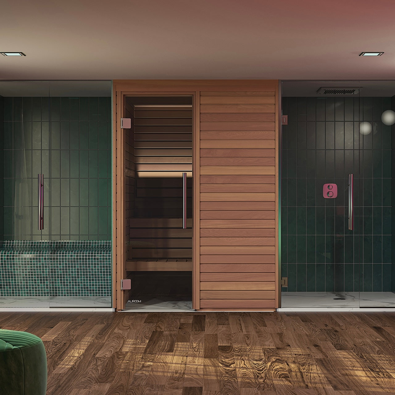 Auroom Cala Wood Indoor Cabin Sauna Kit