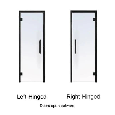 Black Alder Frame Tinted Glass Sauna Door 24X81