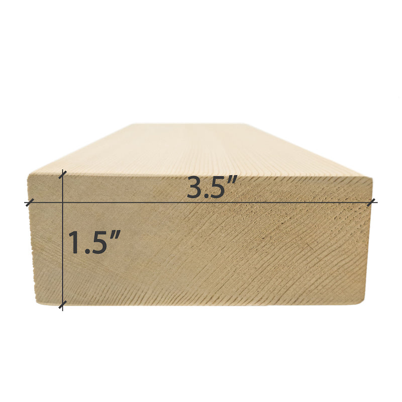 Premium Cedar 2x4 VG S4SEE Sauna Bench Material