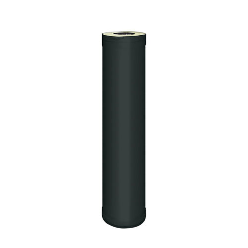 Harvia WHP1000M - Sauna Wood Stove Chimney Extension, 1000mm, Black Steel