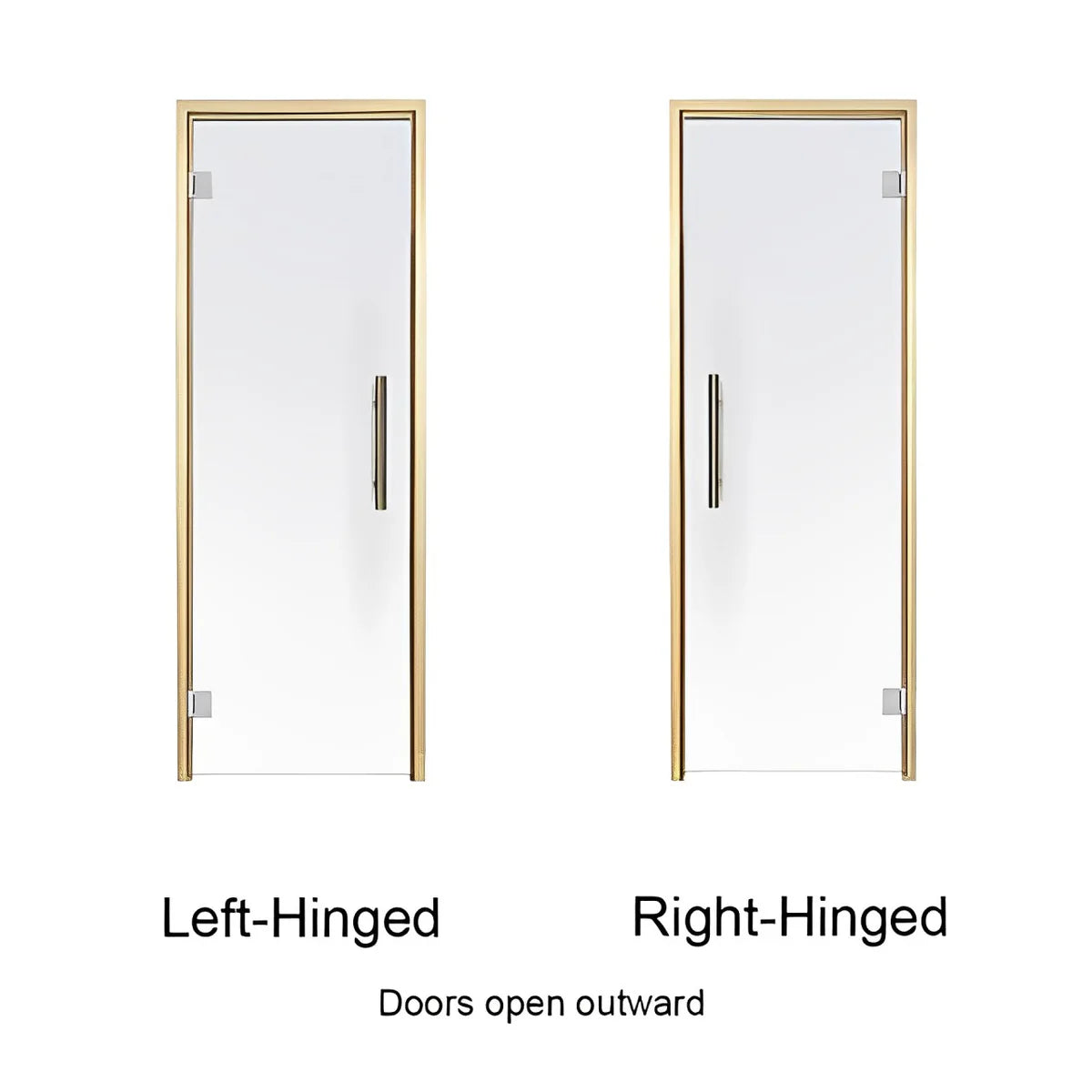 Aspen Frame Clear Glass Sauna Door 24X81