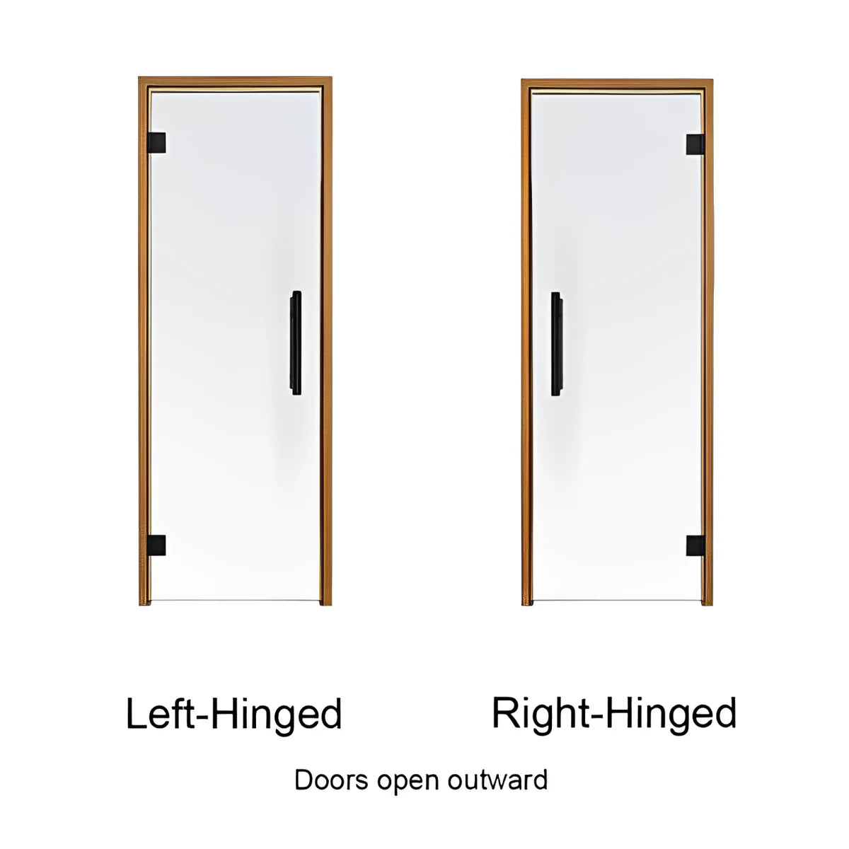 Thermo-Aspen Frame Tinted Glass Sauna Door 24X81