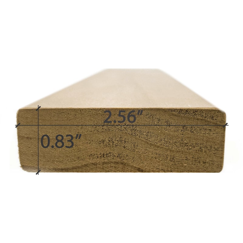 Premium Thermo-Aspen 1x3 S4SEE SHP Sauna Bench Material