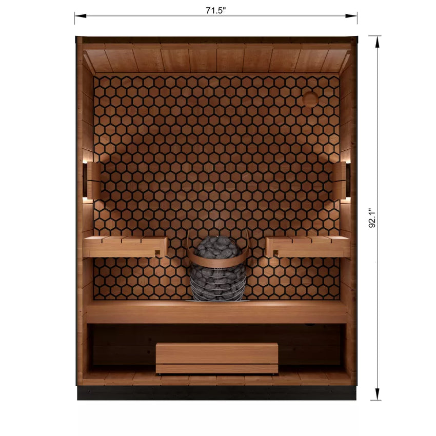 Leil® Viva 180 Outdoor Sauna - 4 Person