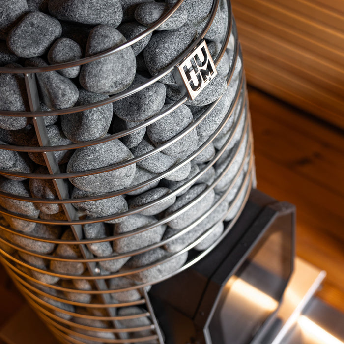 Leil® Black Cube Comfort Outdoor Sauna - 6 Person