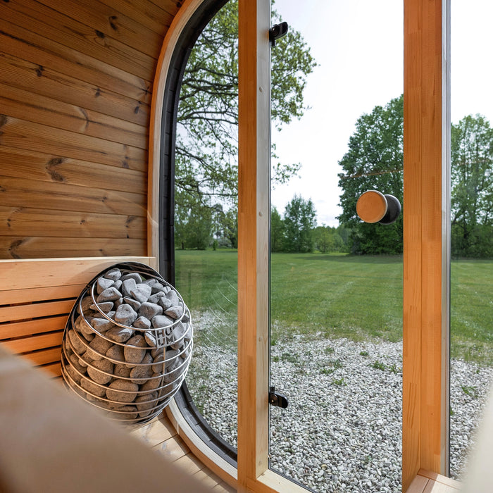 Leil® Black Cube Classic Outdoor Sauna - 4 Person