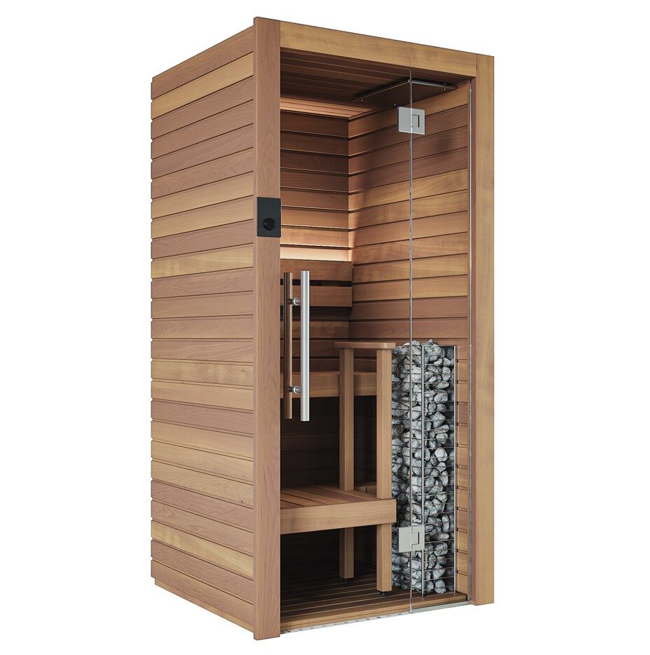 Auroom Cala Glass Mini Cabin Sauna Kit