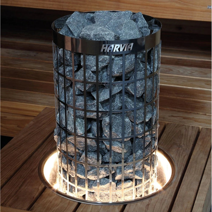 Harvia HPCU7L - Embedding Flange w/ LED-Lighting for Cilindro Half Series 10.5KW Sauna Heater
