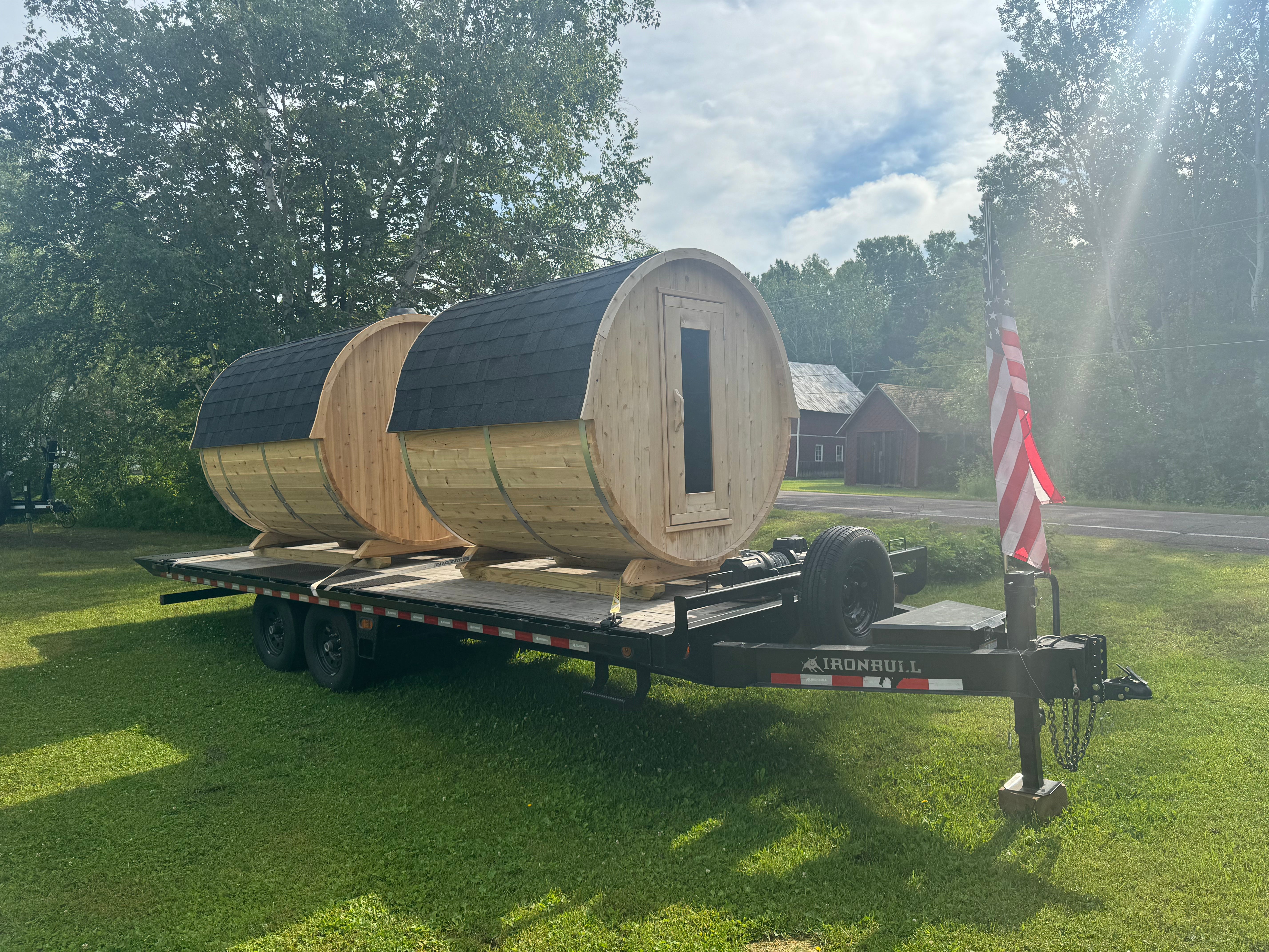100% Cedar Barrel Sauna - 4-8 Person