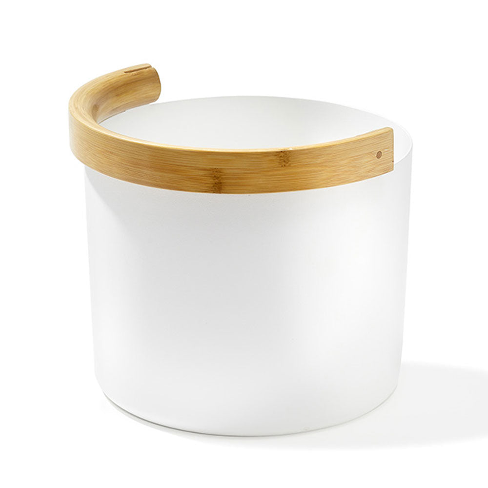 Kolo Sauna Bucket & Ladle - Curved Handle - White