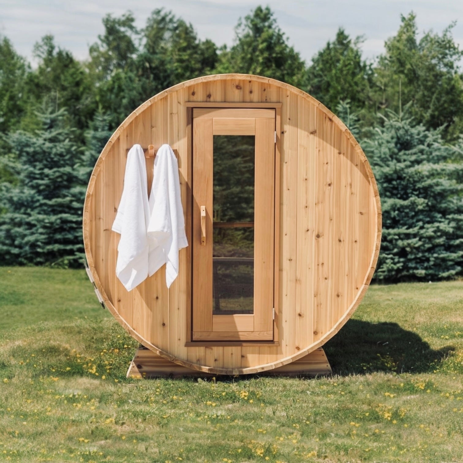 Outdoor Barrel Sauna