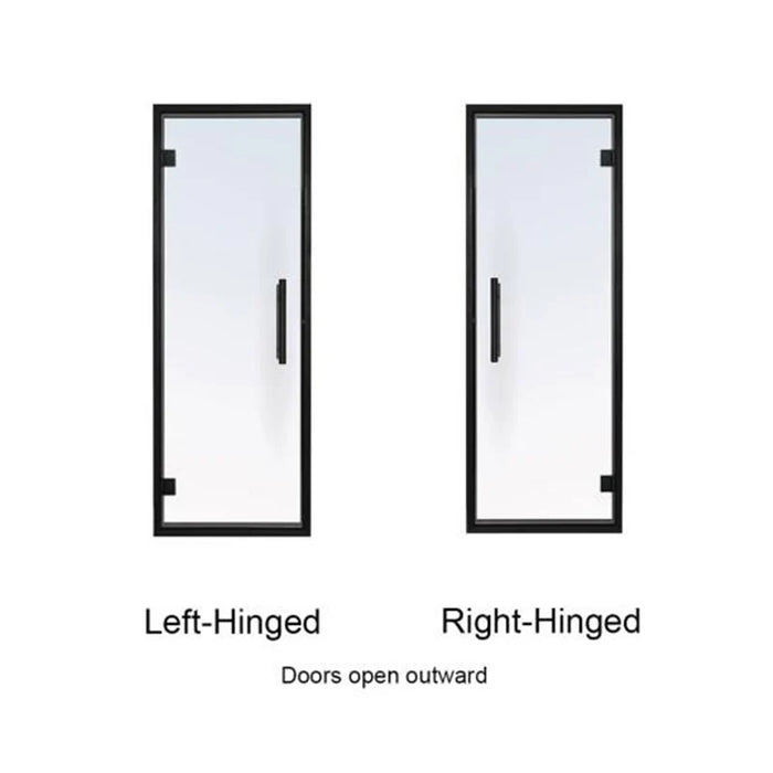 Black Alder Frame Tinted Glass Sauna Door 24X73