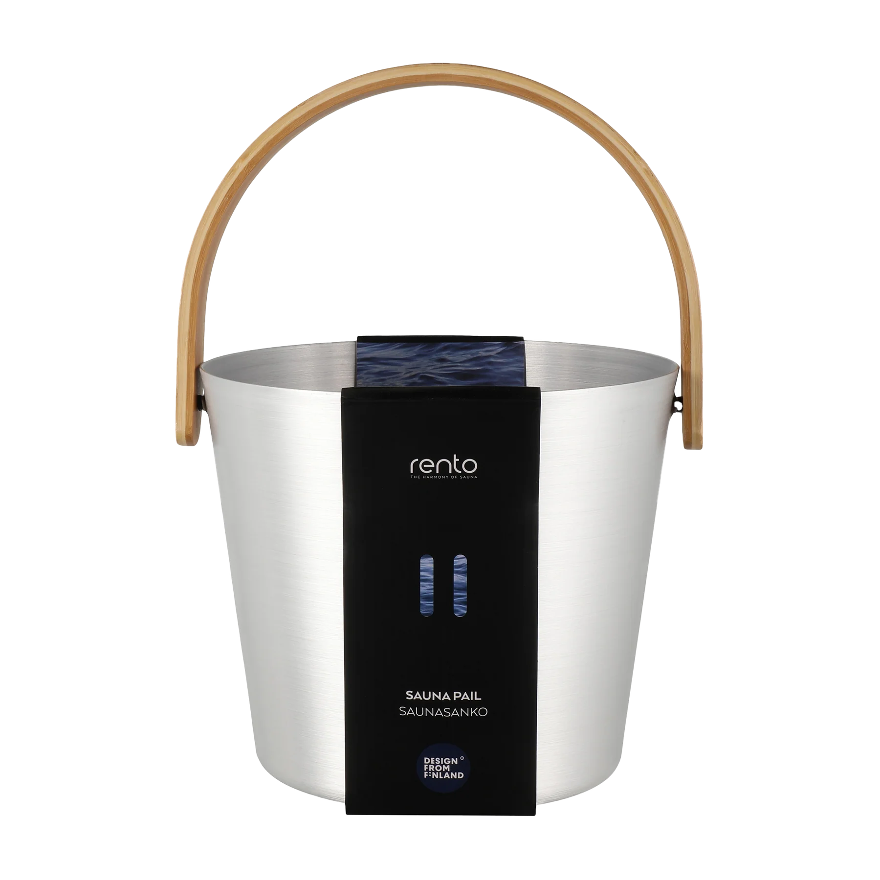 Rento Bamboo Aluminum Sauna Bucket