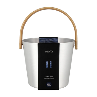 Rento Bamboo Aluminum Sauna Bucket