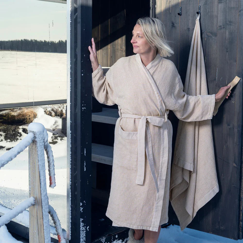 Rento Kenno Bathrobe, Beige
