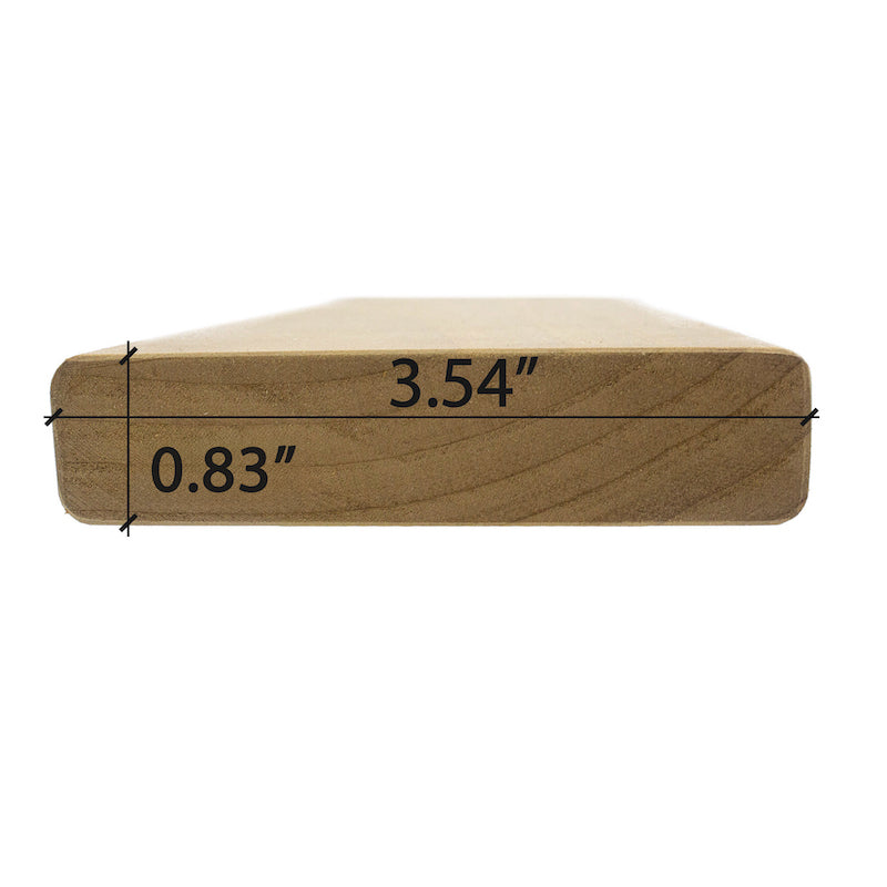 Premium Thermo-Aspen 1x4 S4SEE SHP Sauna Bench Material