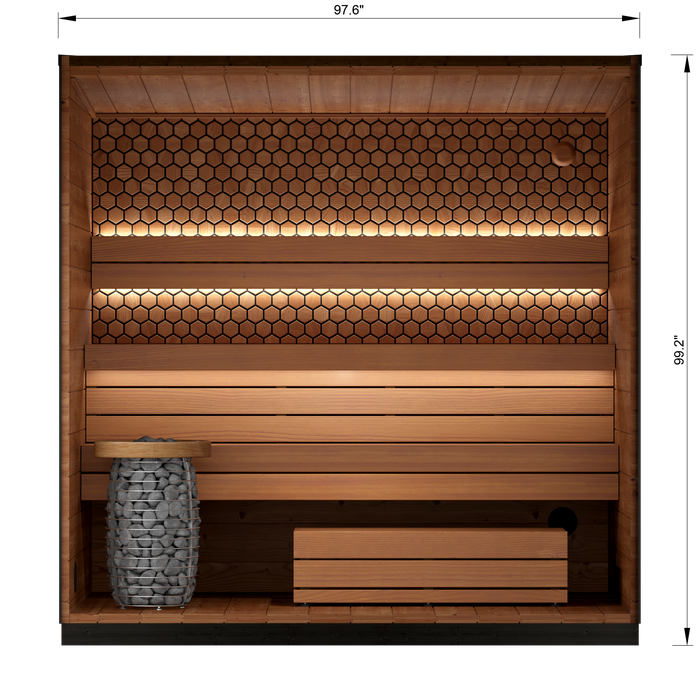 Leil® Viva 250 Outdoor Sauna - 5 Person