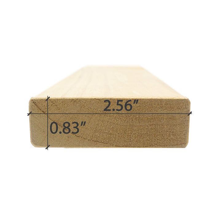 Premium Alder 1X3 S4SEE SHP Bench Material