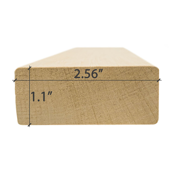 Premium Alder 2X3 S4SEE SHP Bench Material