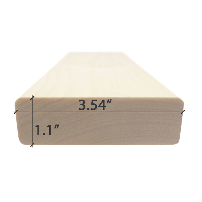 Premium Aspen 2X4 S4SEE SHP Sauna Bench Material
