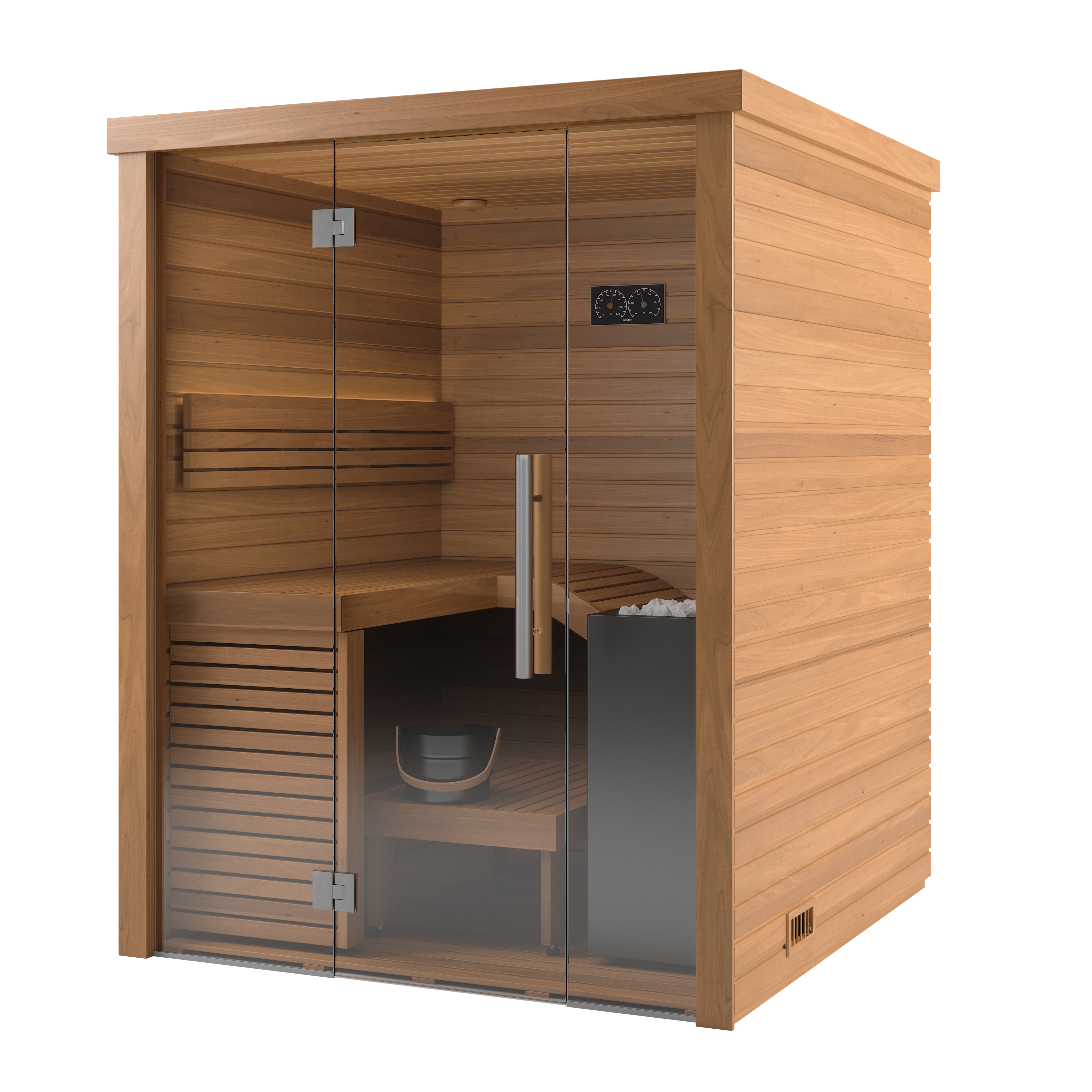 Auroom Baia Glass Indoor Cabin Sauna Kit