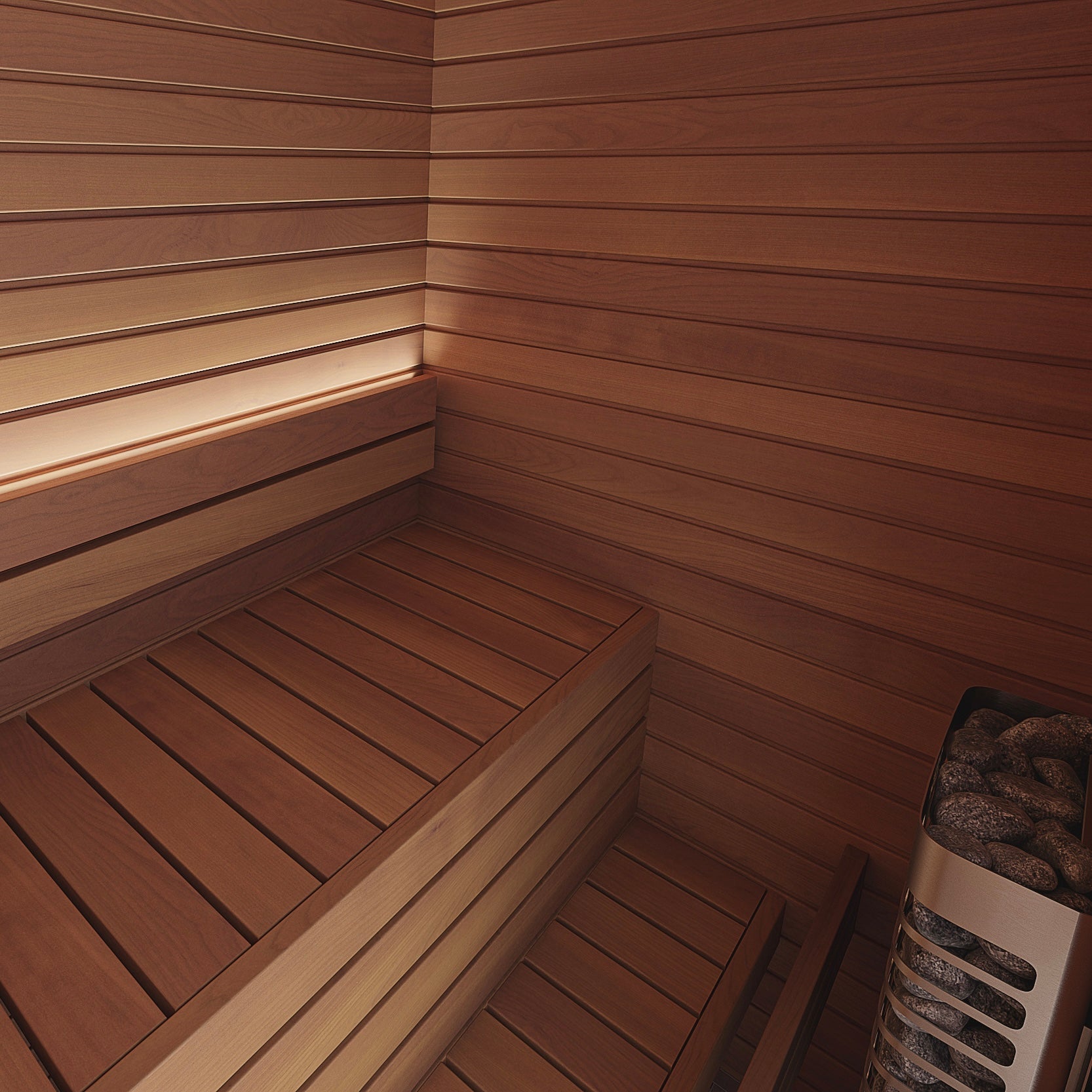 Auroom Cala Wood Indoor Cabin Sauna Kit