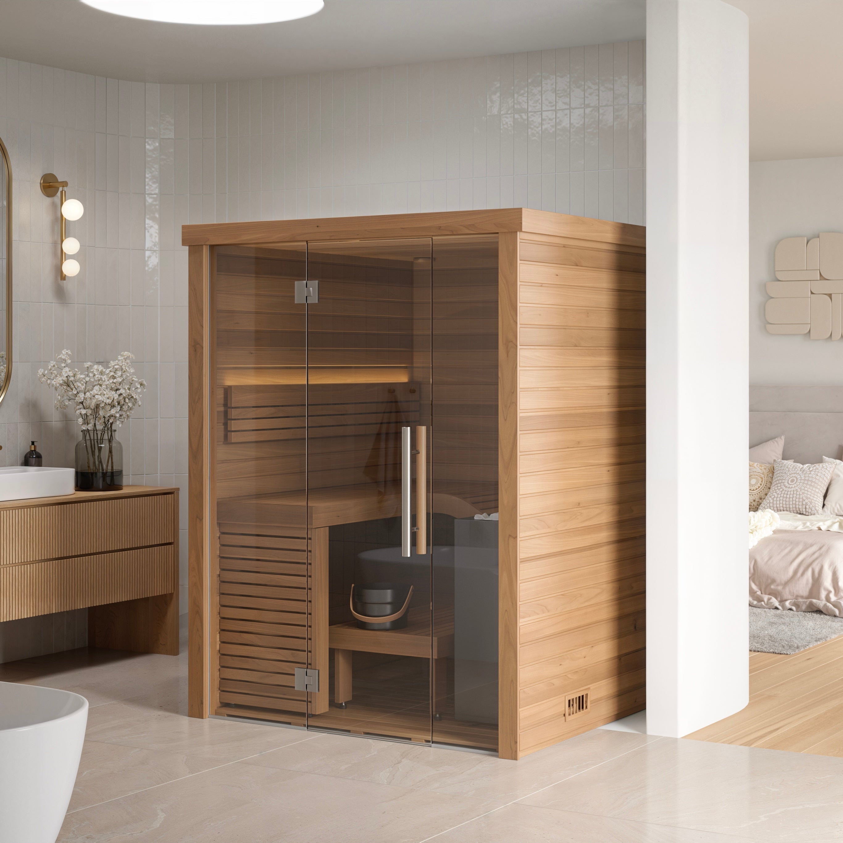 Auroom Baia Glass Indoor Cabin Sauna Kit