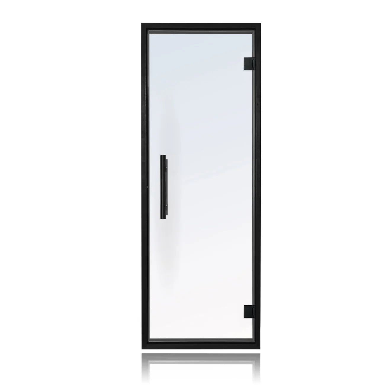 Black Alder Frame Clear Glass Sauna Door 24X73