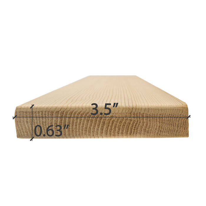 Premium Cedar 1x4 VG S4SEE Sauna Bench Material