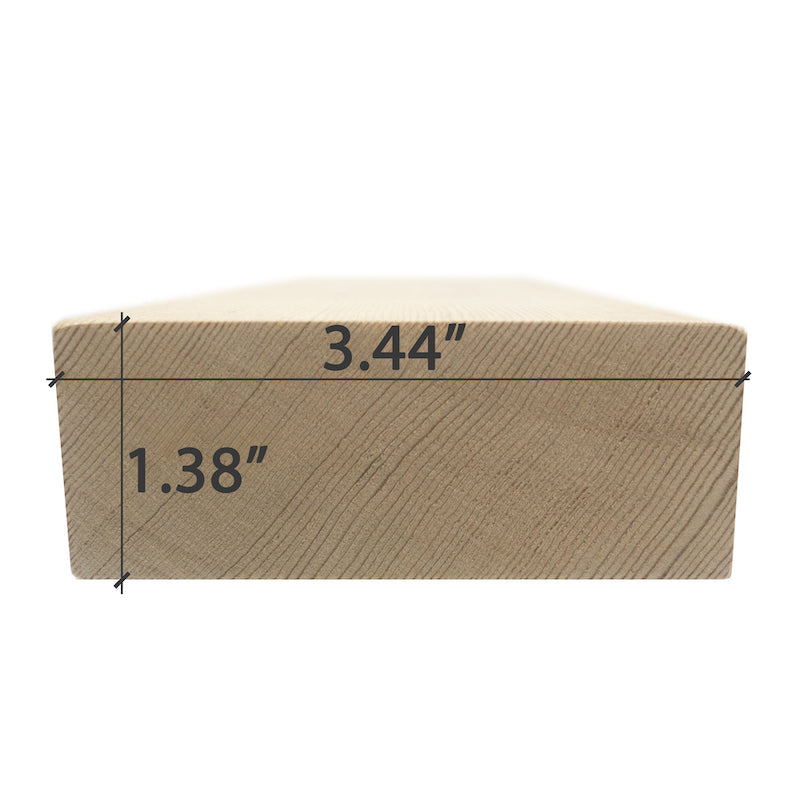 Premium Hemlock 2x4 VG S4SEE Sauna Bench Material
