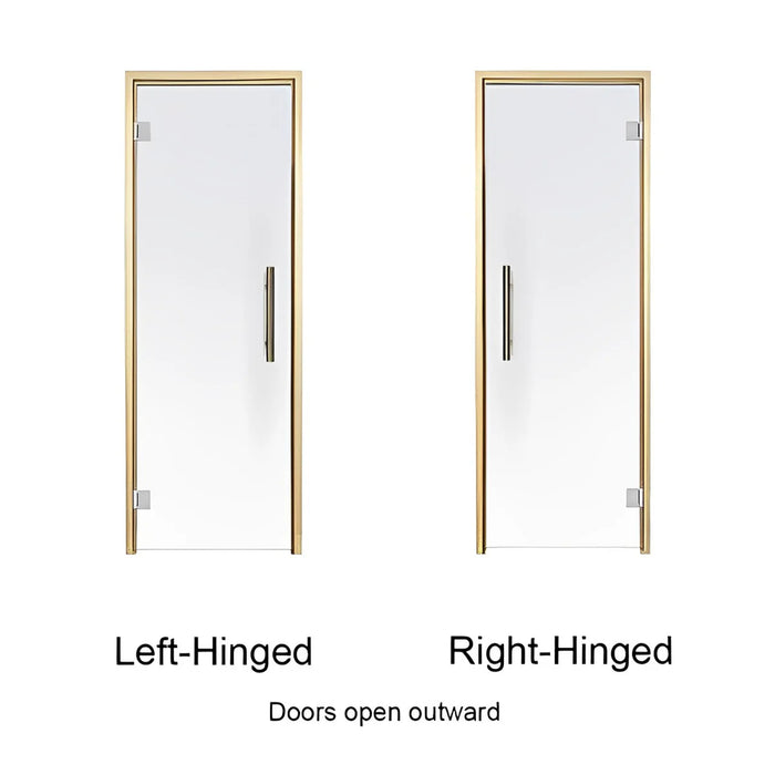 Aspen Frame Clear Glass Sauna Door 24X81