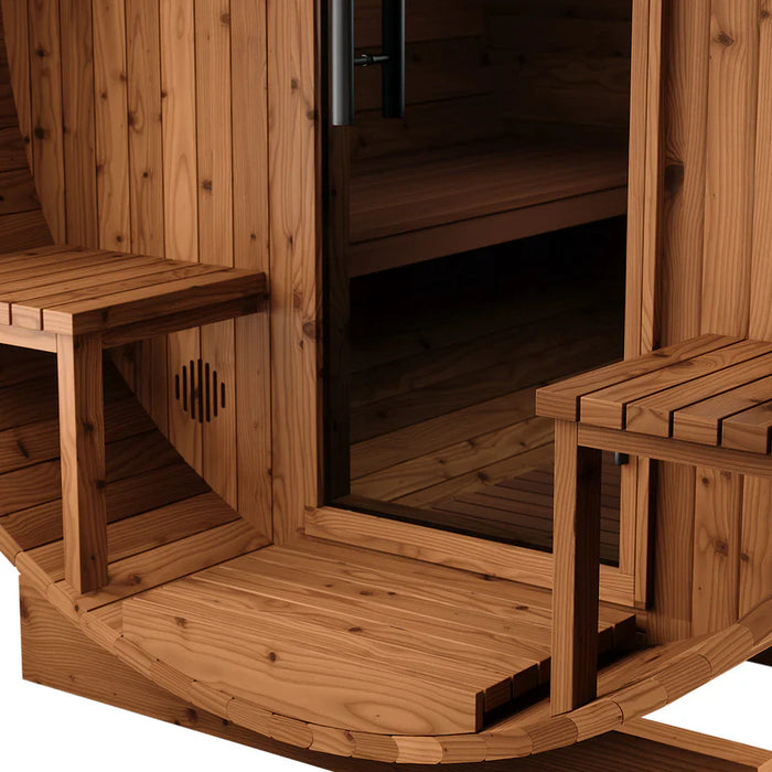 Thermory NO 60 DIY Barrel Sauna Kit With Window & Porch