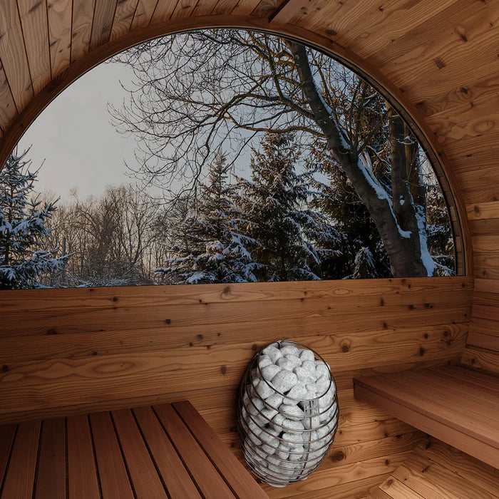 Thermory NO 60 DIY Barrel Sauna Kit With Window & Porch