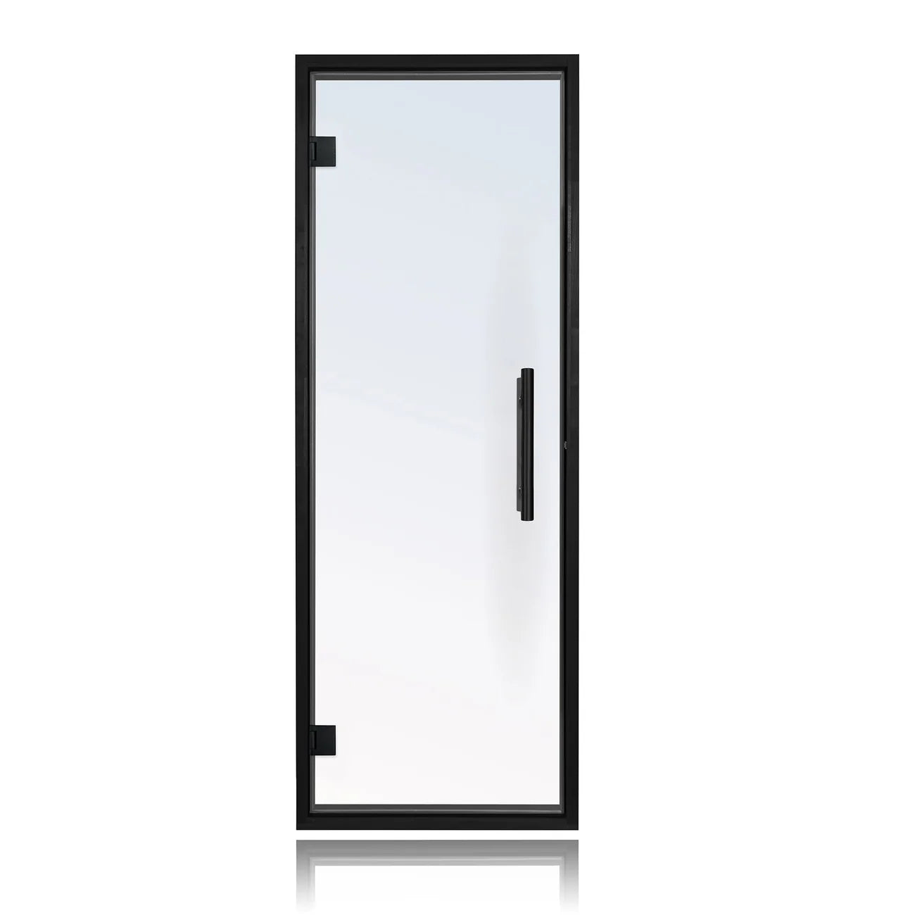 Black Alder Frame Clear Glass Sauna Door 24X73