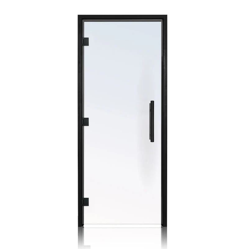 Black Alder Frame Clear Glass Sauna Door 36X81